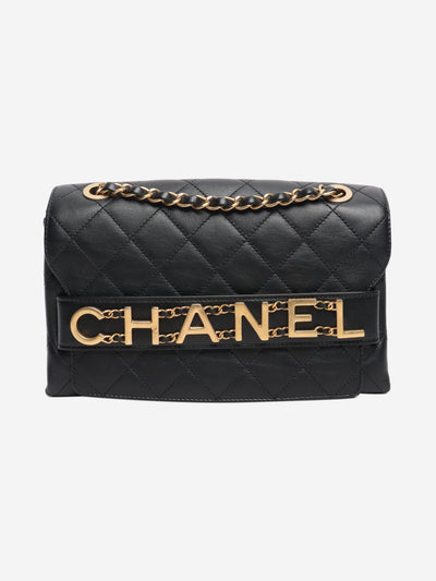 Black 2019 Enchained logo flap bag Shoulder bags Chanel 