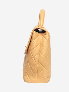 Chanel Beige 1996-1997 Kelly top handle bag