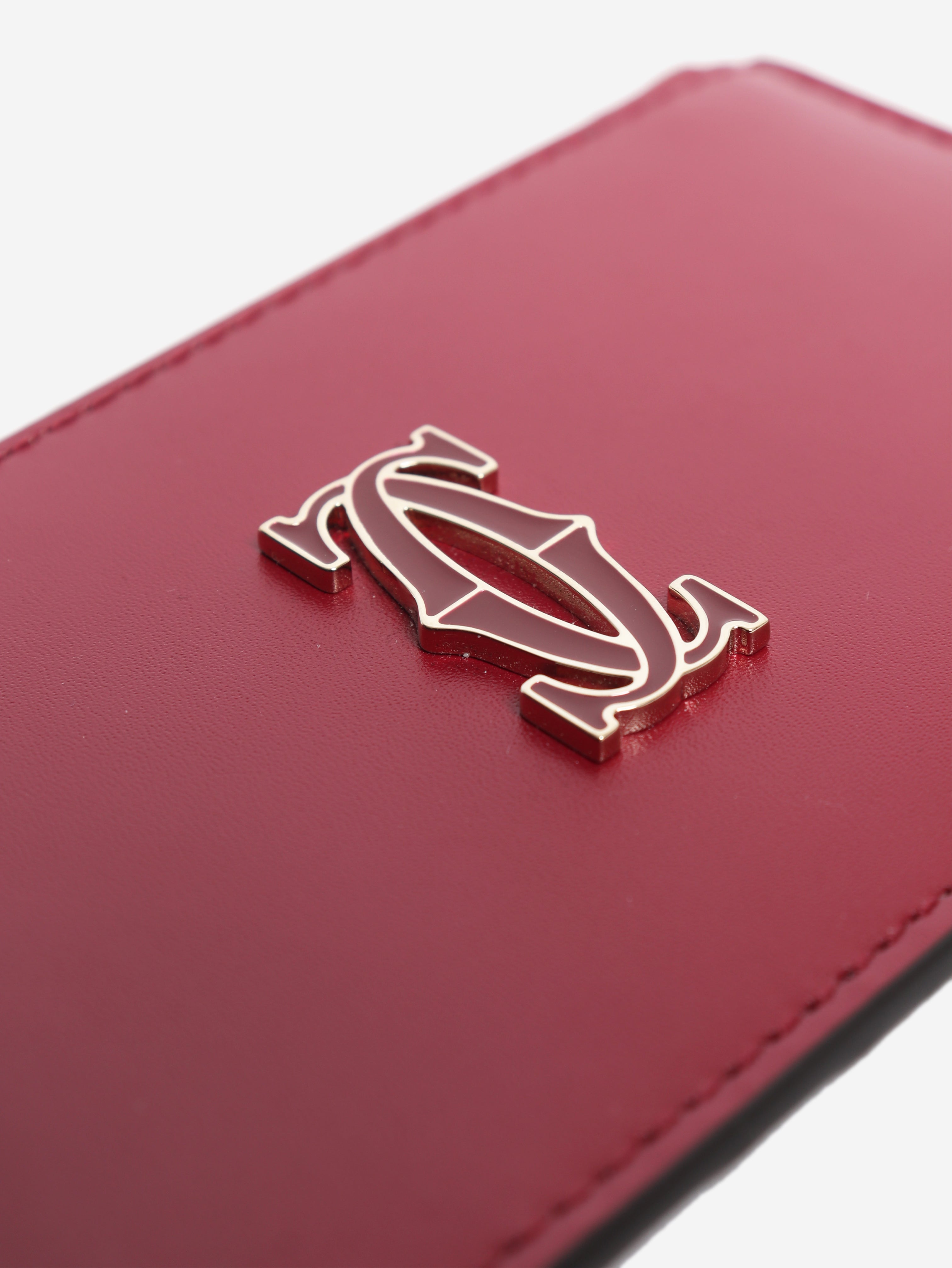 Red C de Cartier zipped cardholder