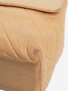 Chanel Beige 1996-1997 Kelly top handle bag