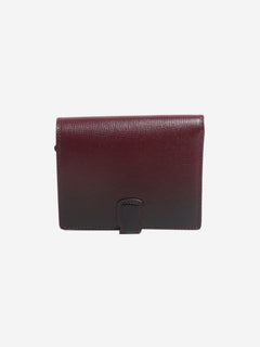 Burgundy ombre Léonce Compact wallet