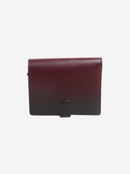 Burgundy ombre Léonce Compact wallet product image