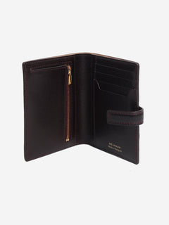 Burgundy ombre Léonce Compact wallet