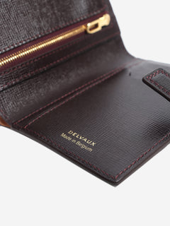 Burgundy ombre Léonce Compact wallet
