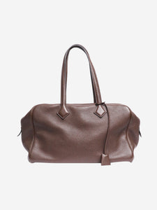 Hermes Brown Victoria 35 shoulder bag - size