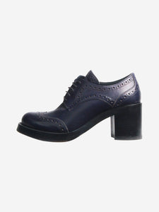 Miu Miu Dark blue platform brogues - size EU 36.5