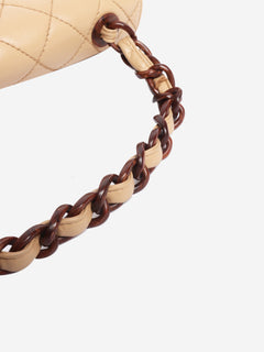 Beige vintage 2000 lambskin tortoishell resin flap bag Handbags Chanel 