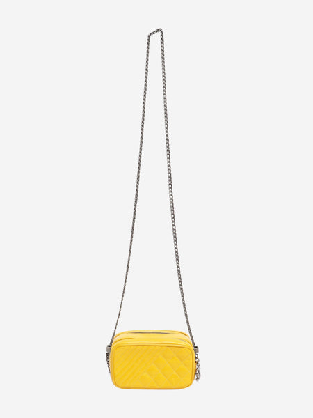 Yellow 2014 small Coco Boy lambskin quilted camera bag alternate image