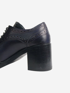 Miu Miu Dark blue platform brogues - size EU 36.5