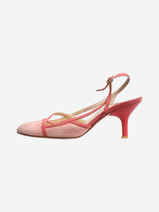 Chanel Chanel Pink suede slingback heels - size EU 36