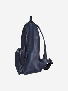 Valentino Dark blue Rockstud leather backpack