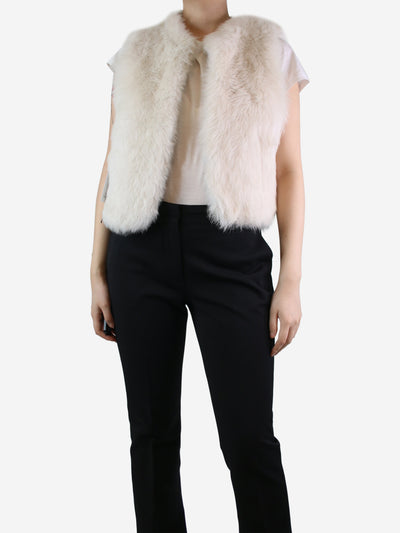 White sheepskin gilet - size M Coats & Jackets ME+EM 
