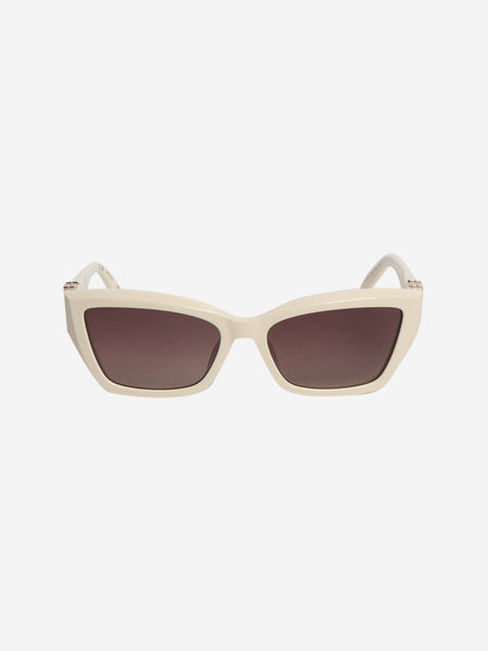 Cream cat eye sunglasses product image