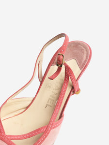 Chanel Chanel Pink suede slingback heels - size EU 36