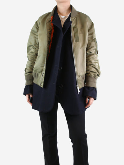 Green wool and bomber jacket combo - Brand size 3 Coats & Jackets Sacai 