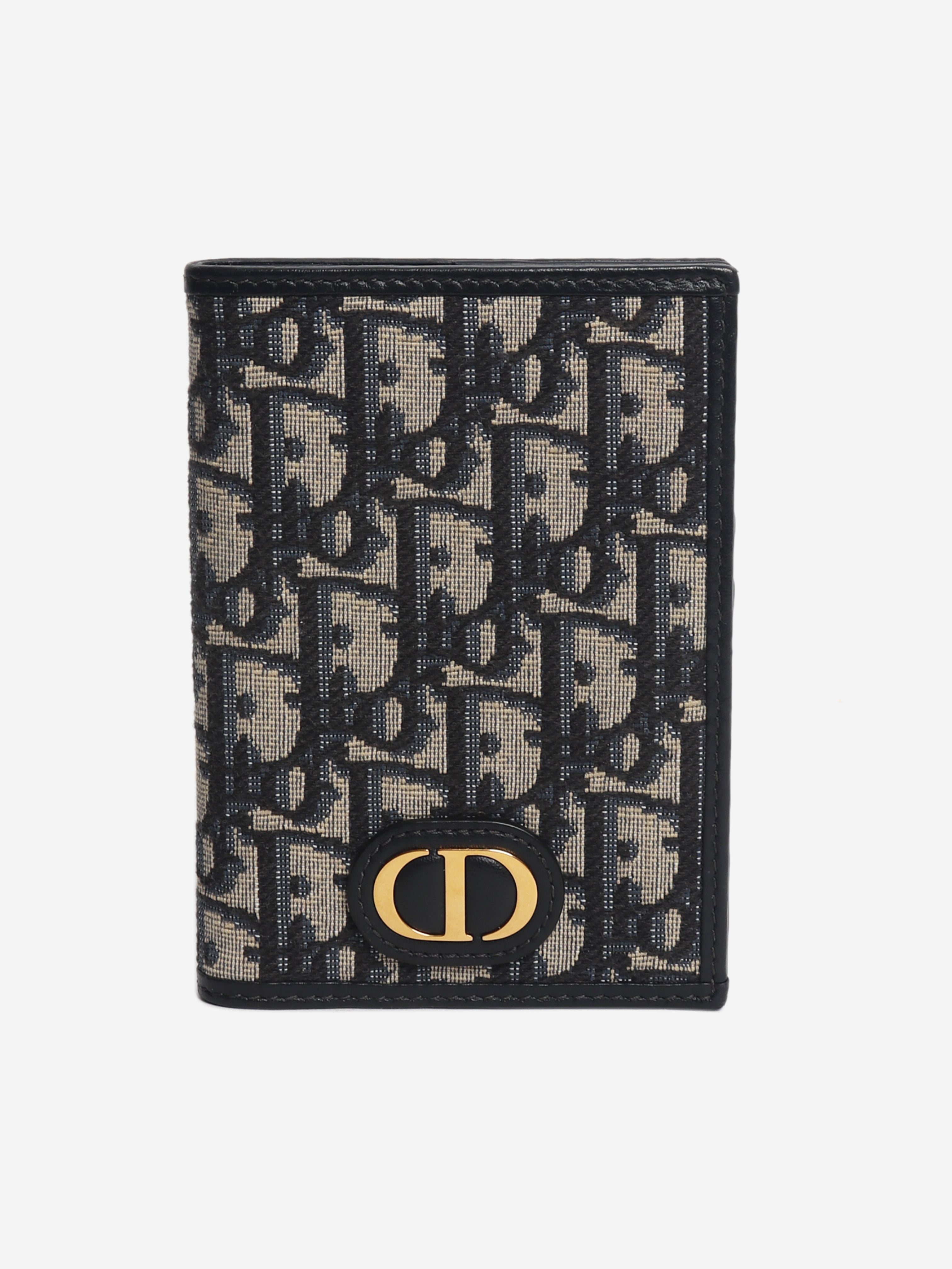 Blue Monogram passport holder