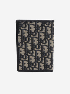 Blue Monogram passport holder