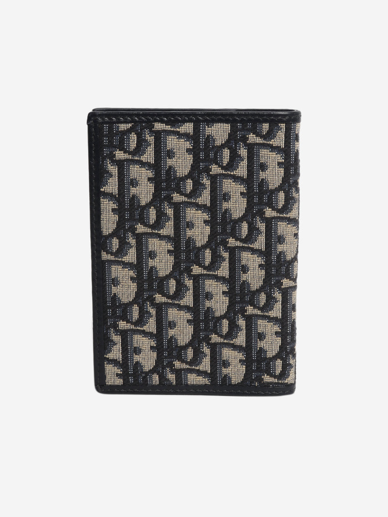 Blue Monogram passport holder