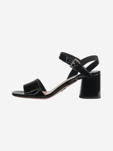 Prada Black patent sandal heels - size EU 35.5