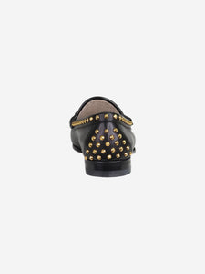 Gucci Black studded Horsebit loafers - size EU 37