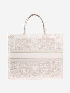 Christian Dior Gold and white 2023 large Book tote