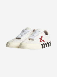 Off-White White low vulcanised trainers - size EU 40