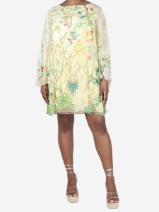 Alberta Ferretti Multicolour floral printed mini dress - size