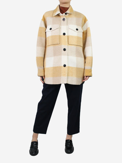 Yellow check shacket - size UK 10 Coats & Jackets Isabel Marant Etoile 
