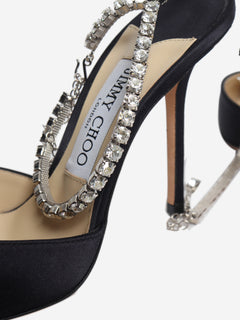 Black rhinestone heels - size EU 37 (UK 4)