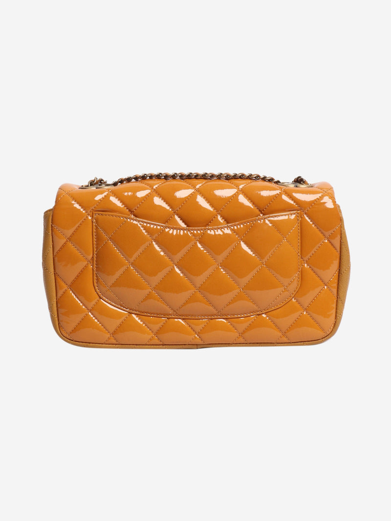 Yellow 2015 patent flap bag Cross-body Bags Chanel 