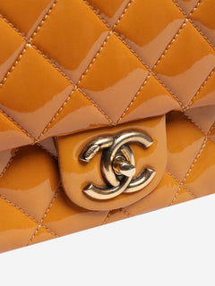 Yellow 2015 patent flap bag Cross-body Bags Chanel 