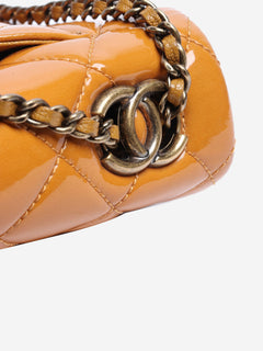 Yellow 2015 patent flap bag Cross-body Bags Chanel 