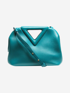 Bottega Veneta Turquoise point small leather bag