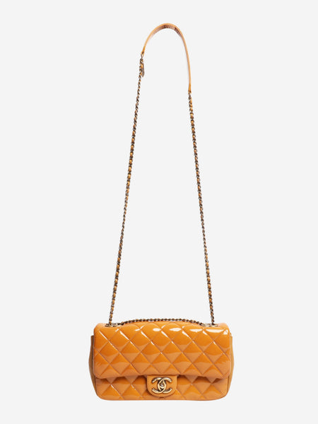 Yellow 2015 patent flap bag alternate image