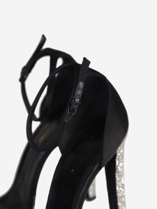 Saint Laurent Black bejewelled sandal heels - size EU 41