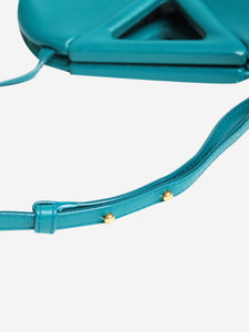 Bottega Veneta Turquoise point small leather bag