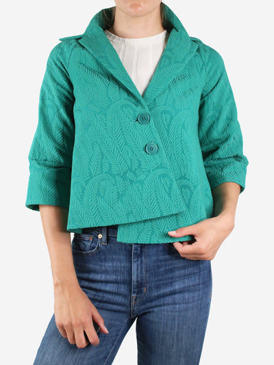 Green floral jacquard blazer - size IT 36 Coats & Jackets Joyce by Romeo Gigli