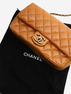 Yellow 2015 patent flap bag Cross-body Bags Chanel 