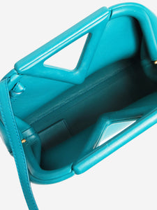 Bottega Veneta Turquoise point small leather bag