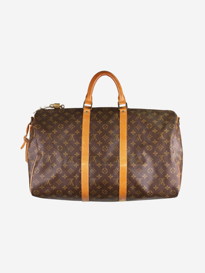 Brown vintage 1990 monogram Keepall Bandouliere 50 travel bag Luggage & Travel Bags Louis Vuitton 