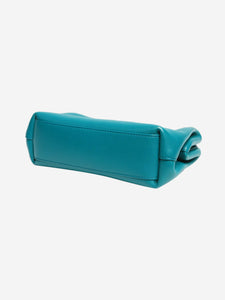 Bottega Veneta Turquoise point small leather bag