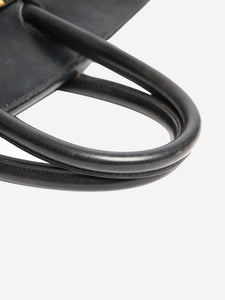 Hermes Black canvas and leather Birkin 35