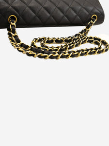 Chanel Black 2012 jumbo caviar Classic double flap bag