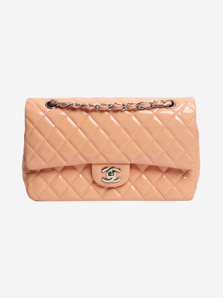 Pink 2012 patent leather double flap bag product image