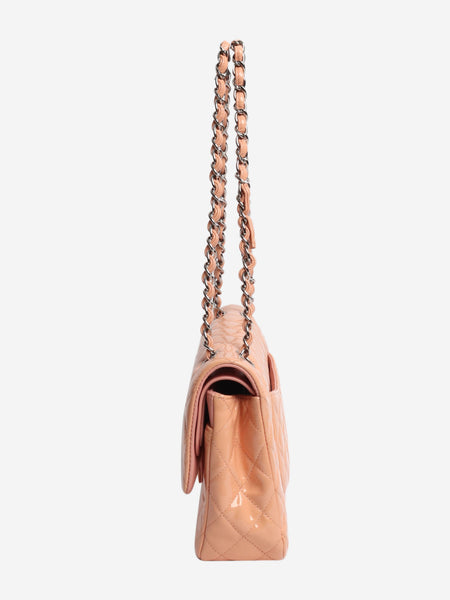 Pink 2012 patent leather double flap bag alternate image