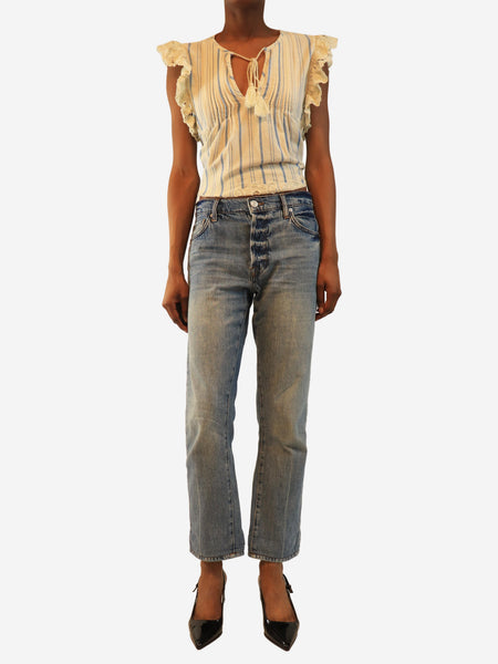 Blue Le Slouch jeans - size UK 6 alternate image