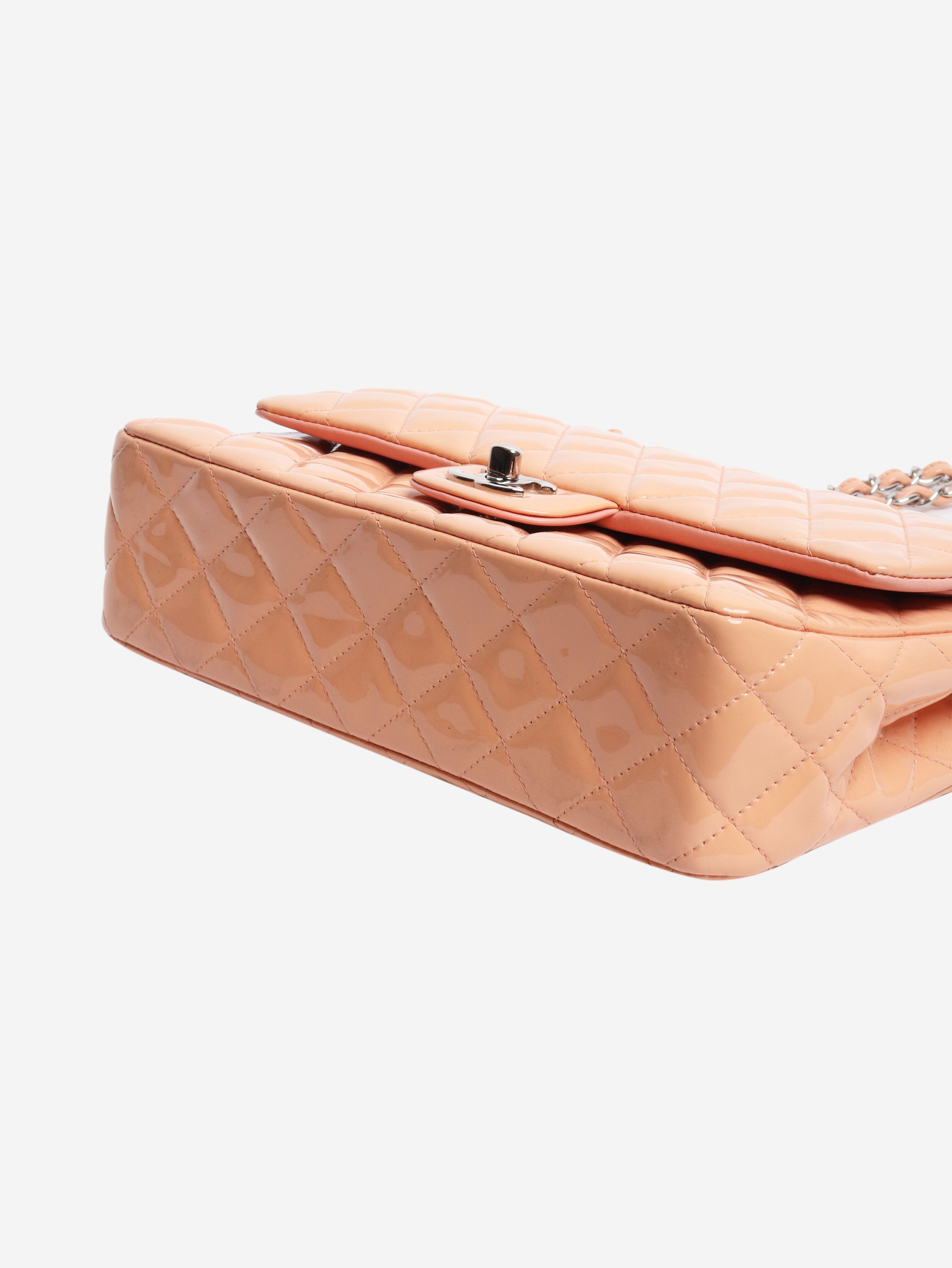 Pink 2012 patent leather double flap bag Cross-body Bags Chanel 
