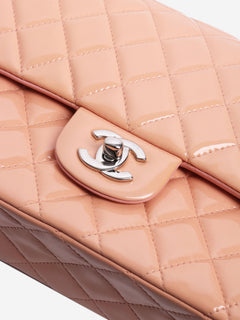 Pink 2012 patent leather double flap bag Cross-body Bags Chanel 