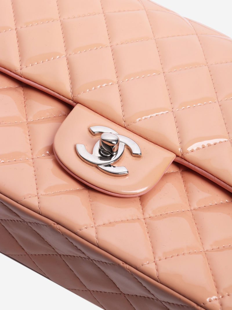 Pink 2012 patent leather double flap bag Cross-body Bags Chanel 