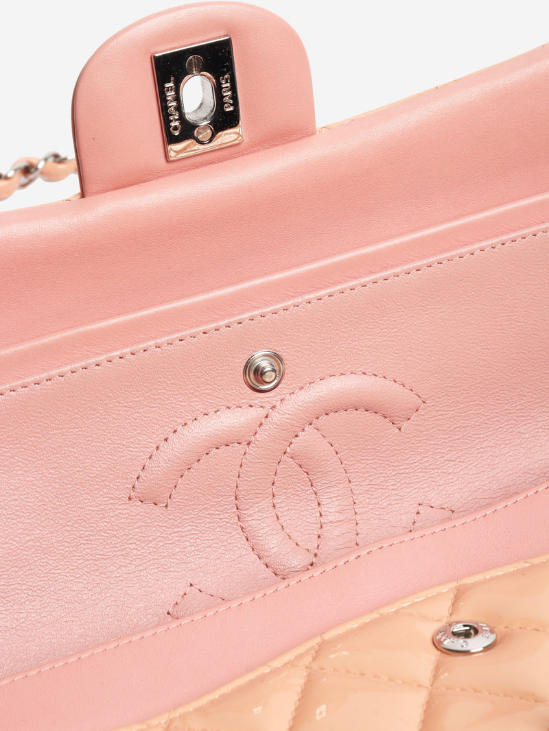 Pink 2012 patent leather double flap bag Cross-body Bags Chanel 
